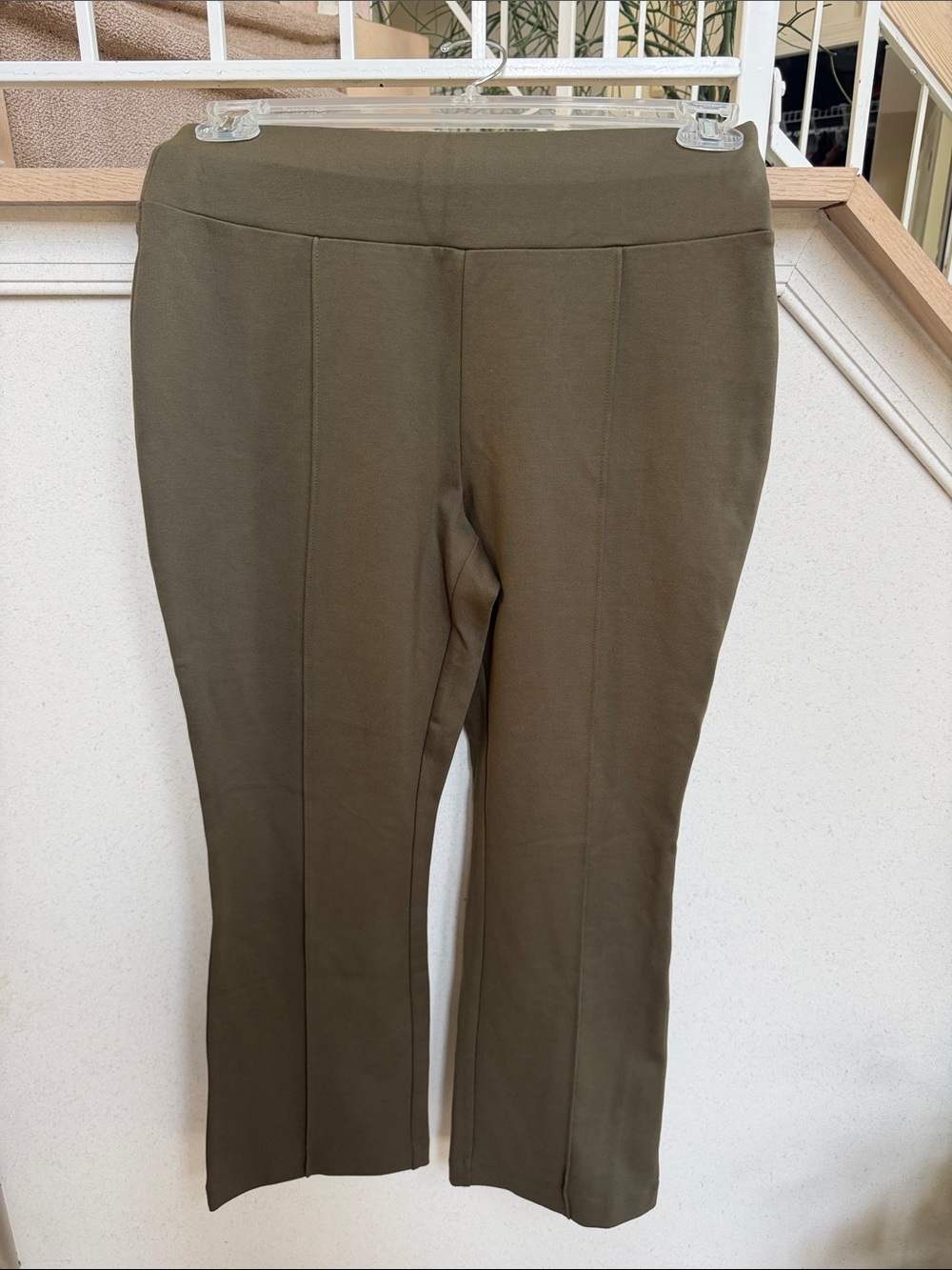 Martha Stewart Olive Straight-Leg Ponte Pants